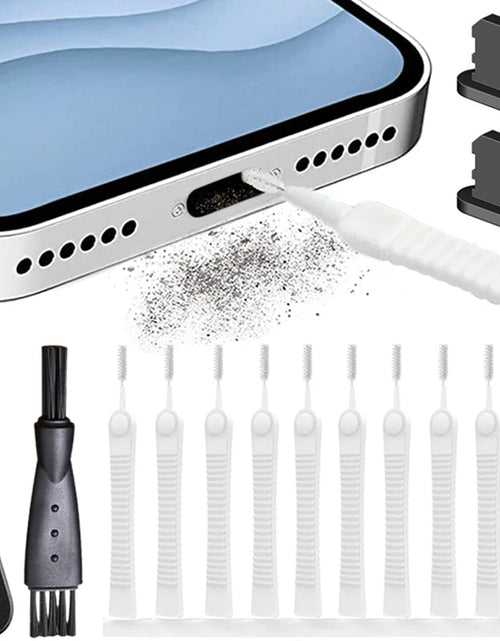 Load image into Gallery viewer, Metal anti Dust Plug Cleaner for Iphone Ipad Airpods Phone Charging Lighting Port Speaker Receiver Cleaning Brush Kit for Ios
