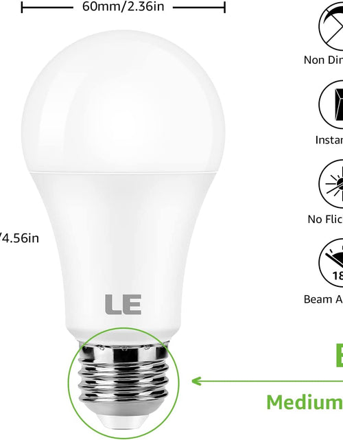 Load image into Gallery viewer, 100W Equivant D Light Bulbs, 14W 1500 Lumens Daylight White 5000K Non-Dimmab, A19 E26 Standard Base, 10000 Hour Lifetime, Pack of 6
