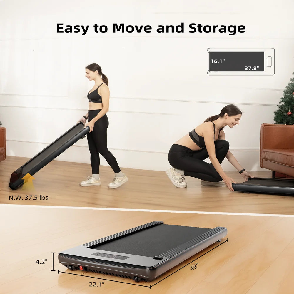 Walking Pad - under Desk Treadmill, Treadmill for Home/Office, Quiet and Stable Pad with Remote Control LED Display- Ideal for Fitness Enthusiasts
