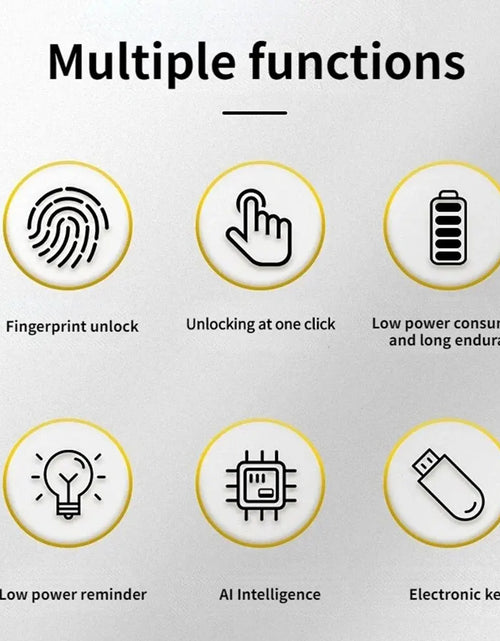 Load image into Gallery viewer, Mini Fingerprint Padlock USB Keyless Luggage Lock Electronic Lock Smart Biometric Fingerprint Door Lock Quick Unlock for Travel
