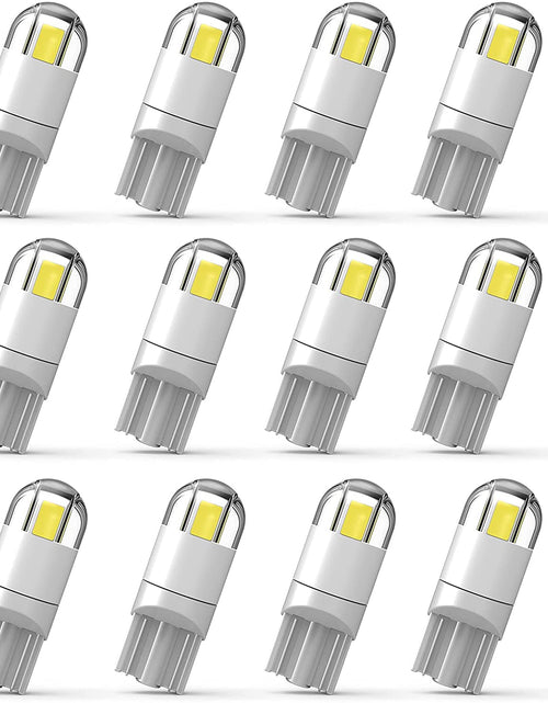 Load image into Gallery viewer, 194 Led Car Bulb 3030 Chipset 2SMD T10 194 168 W5W Led Wedge Light Bulb 1.5W 12V License Plate Courtesy Step Map Lights Trunk Lamp Clearance Lights (12Pcs)
