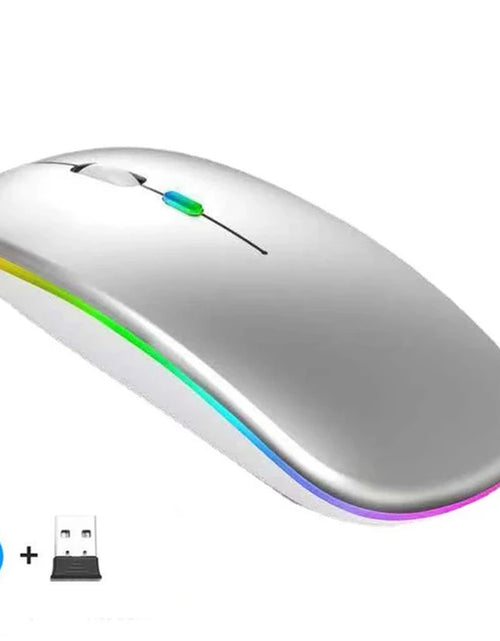 Load image into Gallery viewer, Wireless Mouse Bluetooth--Compatible RGB Rechargeable Mouses Wireless Computer Silent Mice LED Backlit Ergonomic Gaming Mouse
