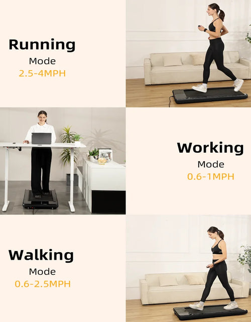 Load image into Gallery viewer, Walking Pad - under Desk Treadmill, Treadmill for Home/Office, Quiet and Stable Pad with Remote Control LED Display- Ideal for Fitness Enthusiasts
